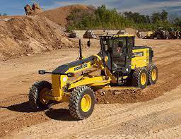A motor grader