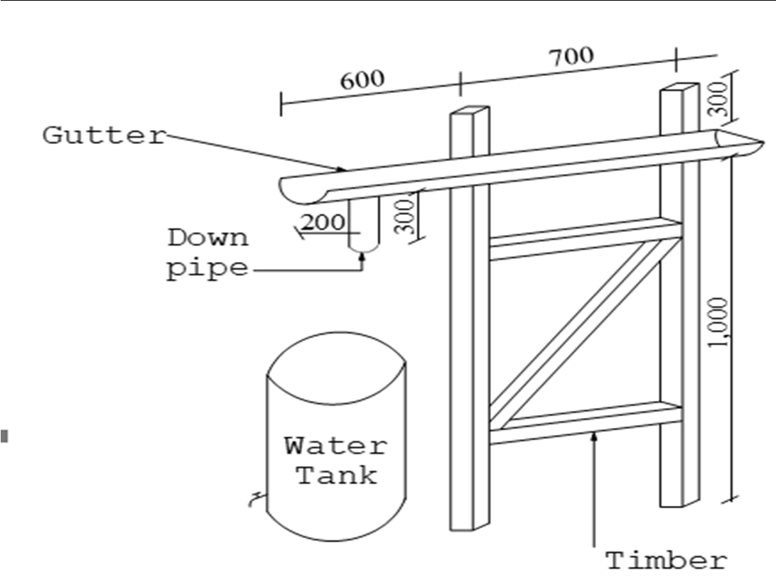 A rainwater harvesting system