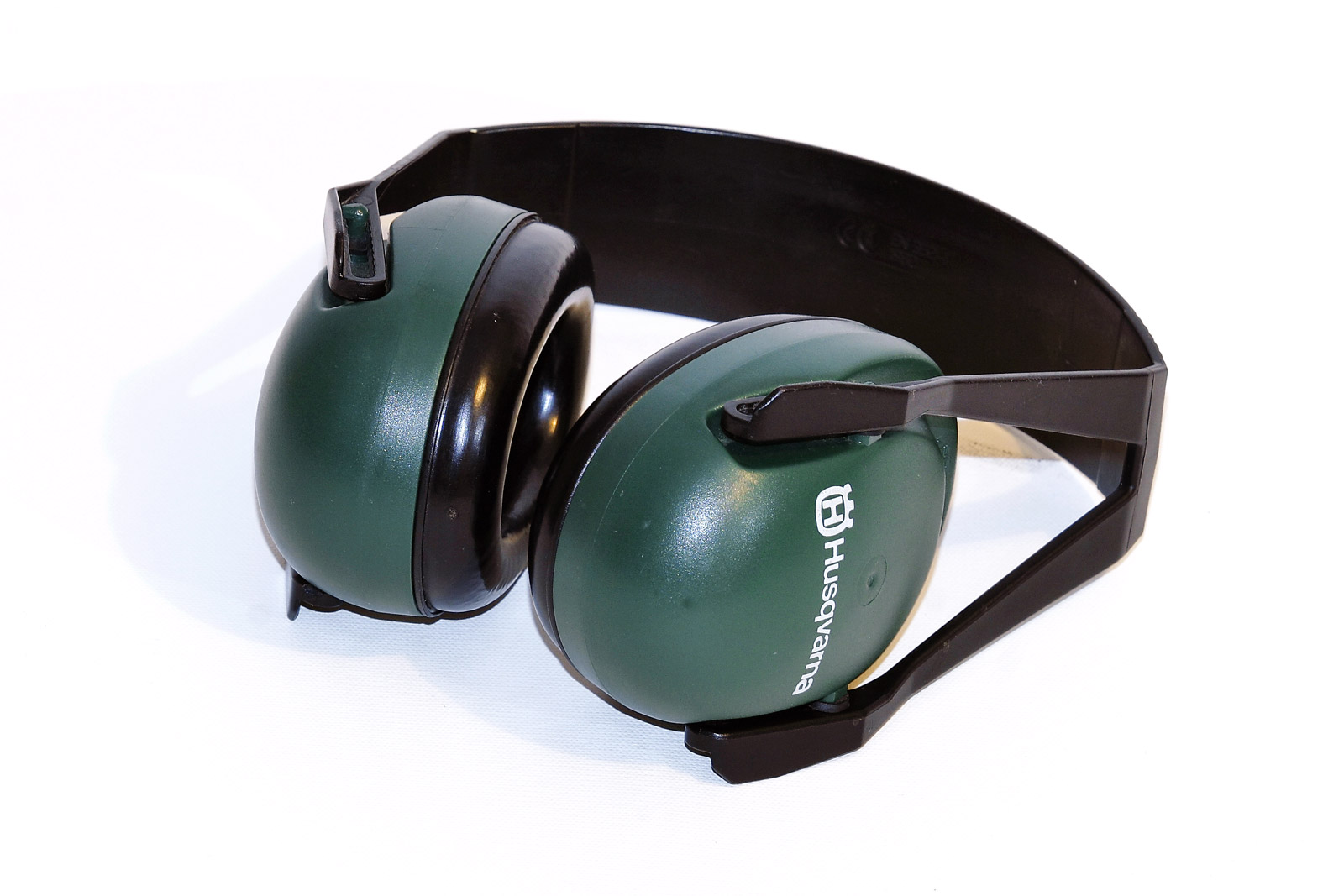 Green ear protection earmuffs