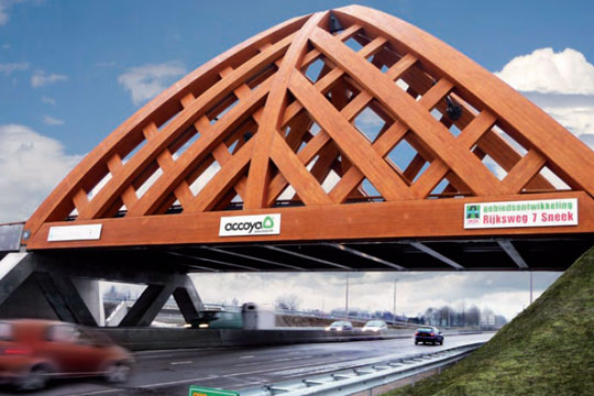 Engineered timber bridge structure