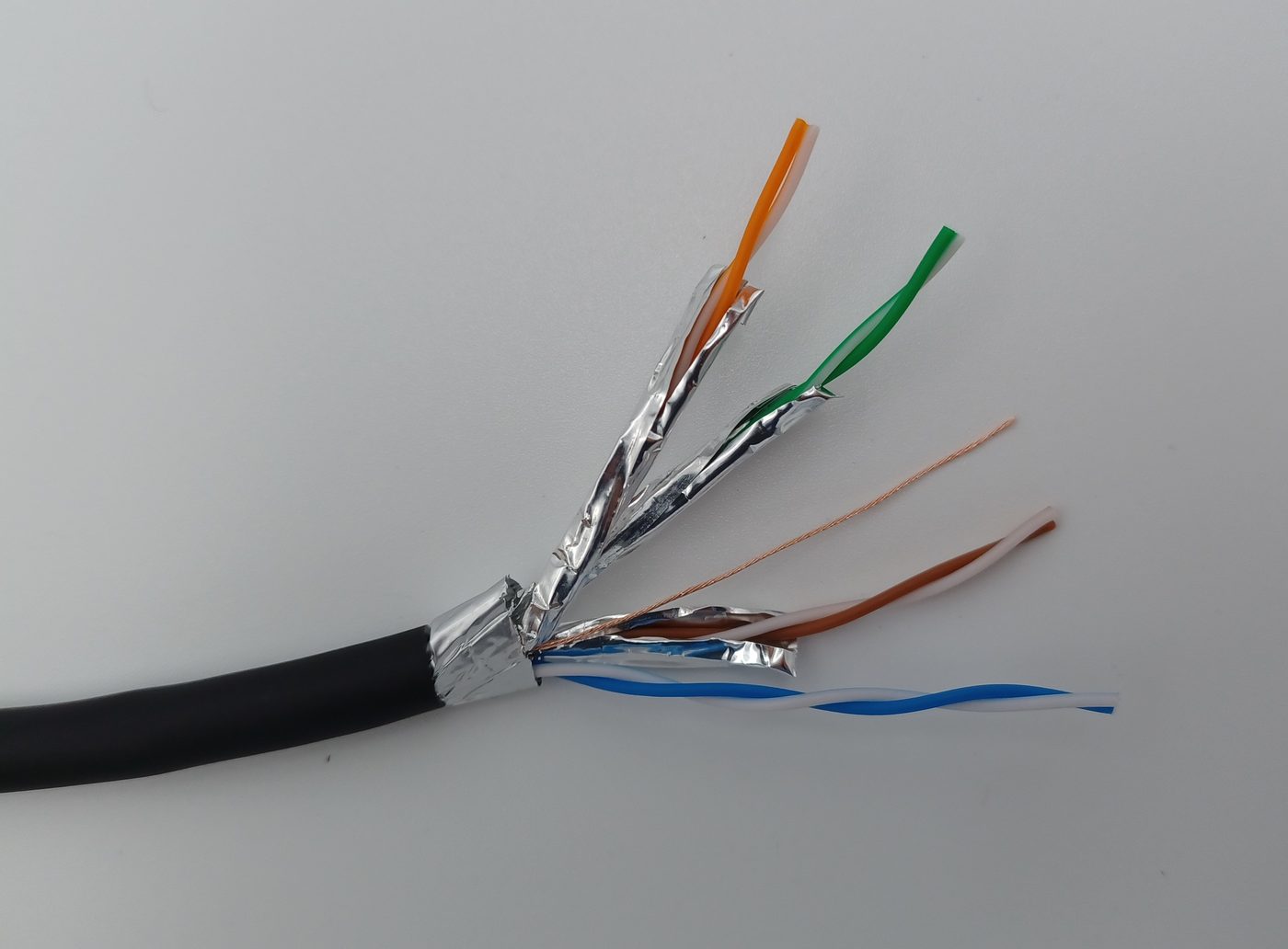 Outer jacket of a shielded cable