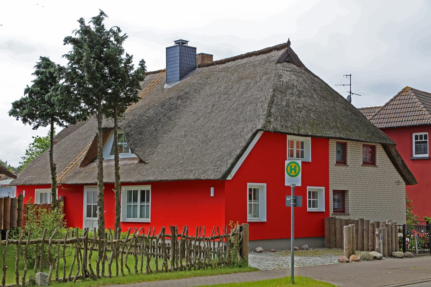 House with a thatched roof